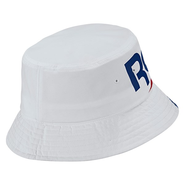 Classic Vector White Bucket Hat | Little Burgundy