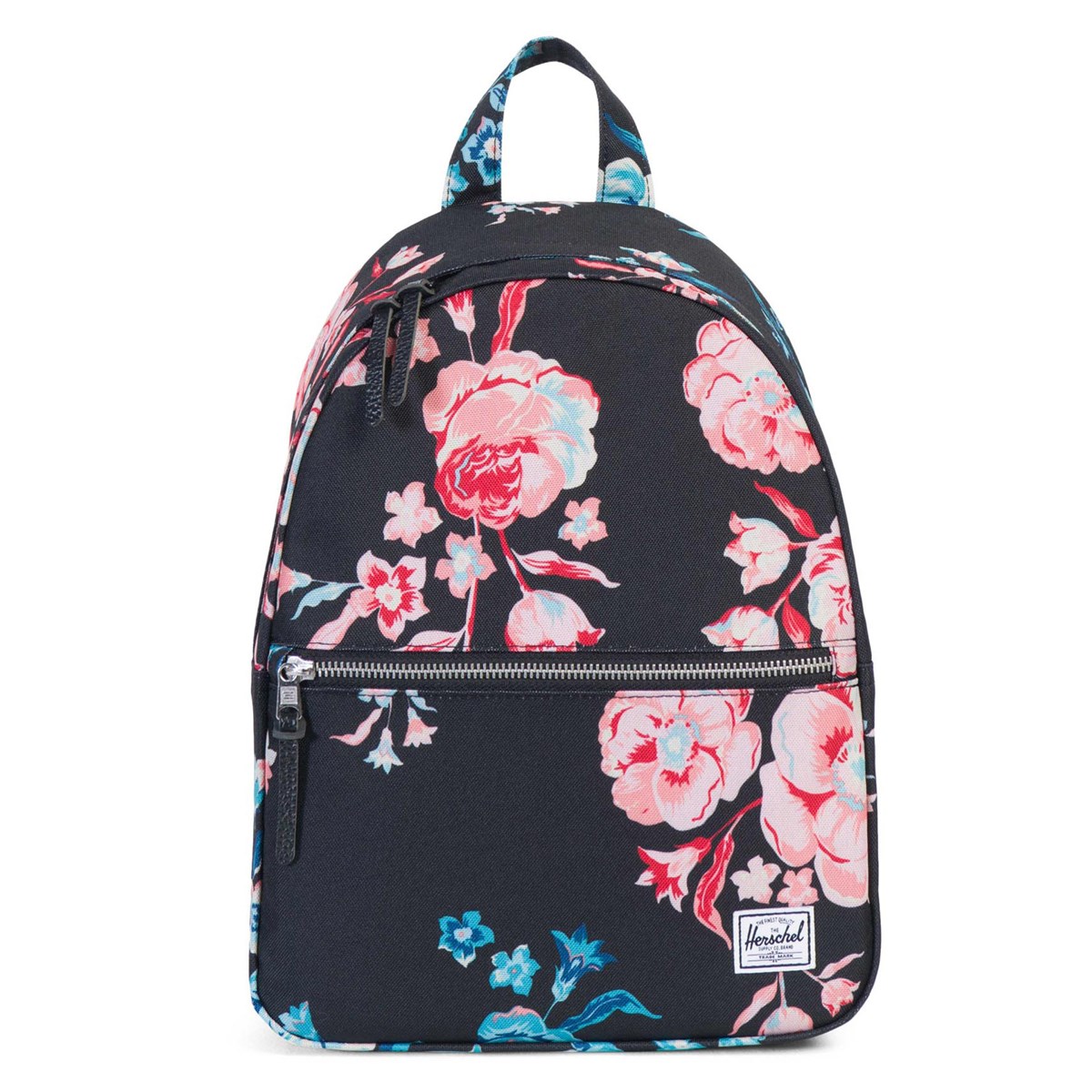 Women's Town Black/Floral Backpack | Little Burgundy