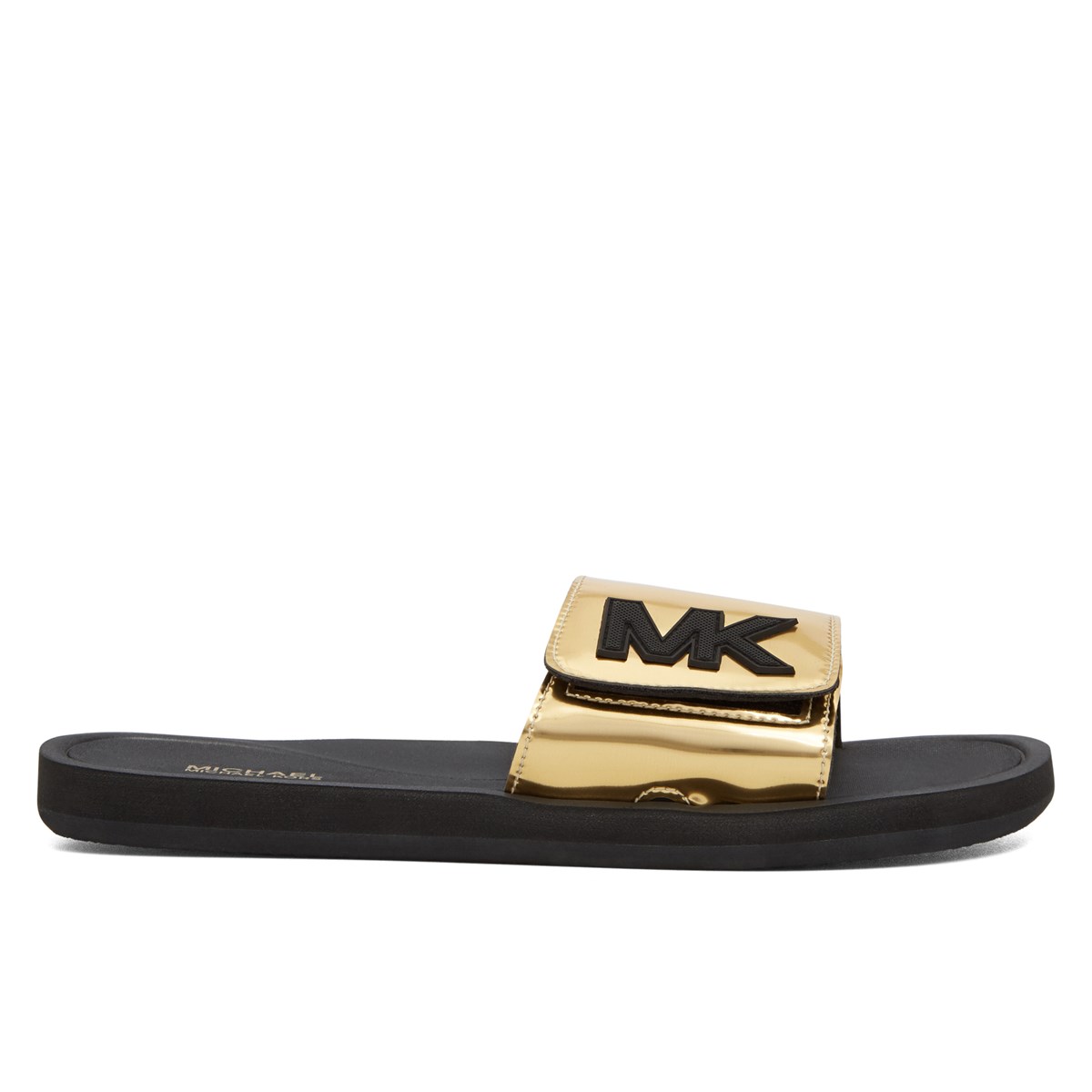 Women's MK Slide On Gold Slides | Little Burgundy