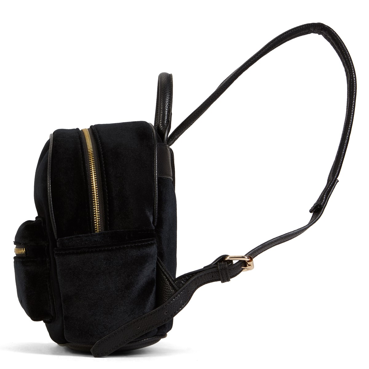 small velvet backpack