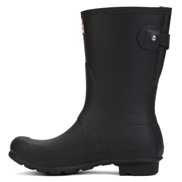 short black rain booties