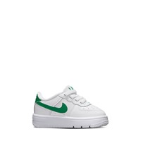 Toddler's AF1 Low Easy On Sneakers in White/Green