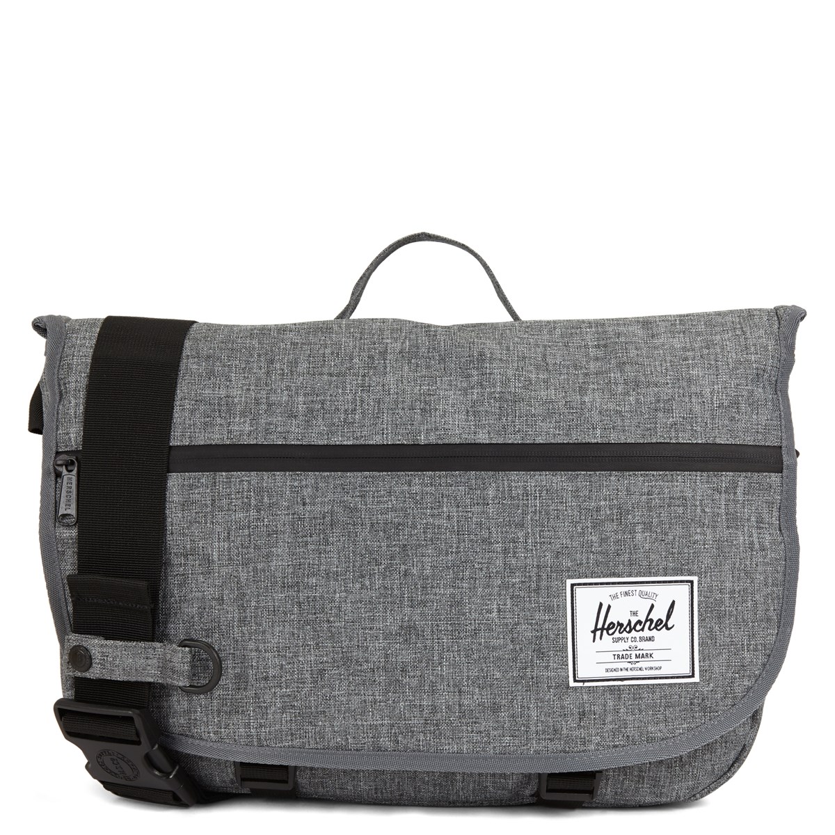 grey messenger bag
