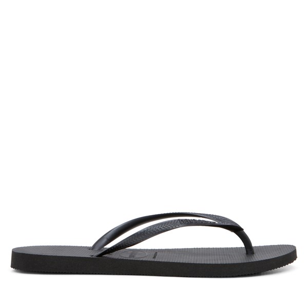 Sandales de plage slim noires pour femmes